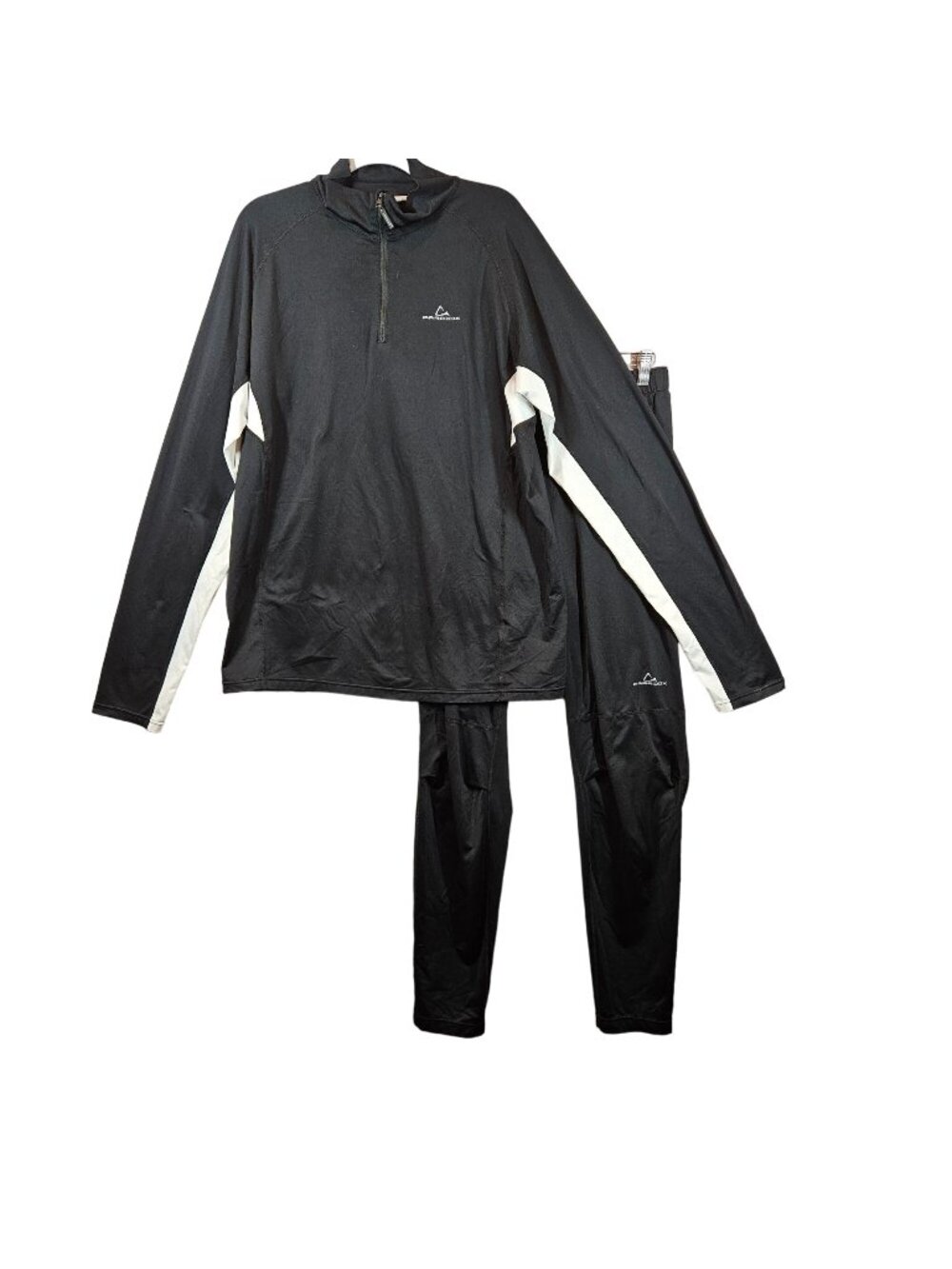 Paradox track suit set Mens L Pullover 1/4 zip Pull on pants stretch athleisure